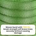 thumbnail image 3 of IDL Packaging Tree Tie 3/4" x 250' Green Heavy Duty 1800 lbs Break Strength Tree Tie Flat Rope (Pack of 2), 3 of 6