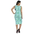 thumbnail image 4 of Bimba Printed Bodycon Midi Dress For Women Casual Sleeveless Viscose Jersey Dress, 4 of 7