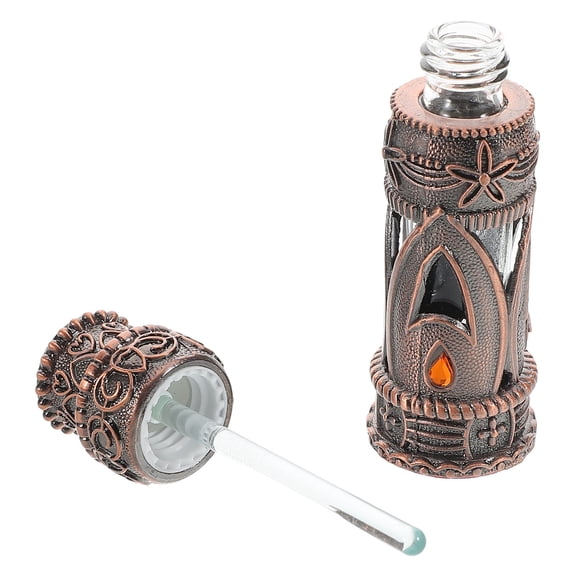 WRISTBIQUE Perfume Dispenser Refillable Glass Vintage 1Pcs Fragrance Storage for Daily Use