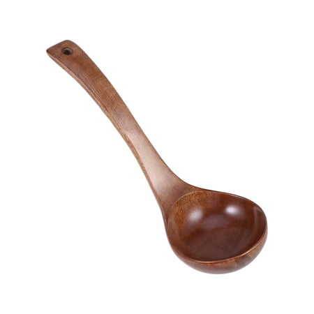 

BESTONZON Healthy Wooden Long Handle Soup Ladle Cooking Spoons Kitchen Utensils 28cm