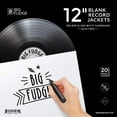 thumbnail image 1 of Chaquetas de álbum en blanco BIG FUDGE Pro. 20 portadas de álbumes (350 g/m²). Fundas para discos. Funda de vinilo LP de 12 pulgadas para fundas interiores y exteriores de discos de vinilo. Fundas par, 1 of 5