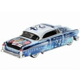 thumbnail image 4 of 1954 Lincoln Capri "Christmas Hot Rod 2024 Ed" #24 Blue Metallic with Christmas Graphics 1/64 Diecast Model Cars by Mini GT, 4 of 8