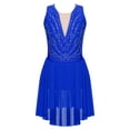 thumbnail image 1 of Sinleey Robe de Patinage Artistique Scintillante pour Filles Enfants avec Strass Contemporain Lyrique Ballet Danse Robe Bleu Royal 16, 1 of 5