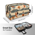 thumbnail image 4 of Goofa Funny Chicken Printed Toiletry Bag with Handle,Large Capacity Travel Makeup Cosmetic Bag for Women, Carry on Airport Airline Compliant Bag, 4 of 9
