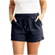 thumbnail image 2 of Pantalones cortos deportivos casuales de talla grande de color liso a la moda para mujer de Augper, 2 of 7