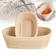 thumbnail image 2 of CAROOTU 1pcs Natural Rattan Proofing Basket Bread Fermentation Storage Container, 2 of 7