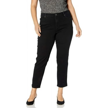 Gloria Vanderbilt Women's Amanda Slim Jean 4 Short Black Rinse