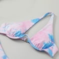 thumbnail image 6 of ylioge Womens One Shoulder Bikini Sets Two Piece Tie-Dye Bathing Suits Ladies Trendy Underwire Bikinis Tops Thongs Swimsuits 2025, 6 of 6
