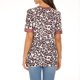 thumbnail image 5 of Moda Mujer Casual Primavera Manga corta Impreso Escote en V Botón Color Contraste Camiseta Blusa Fridja gope4924, 5 of 5