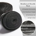 thumbnail image 3 of ASHINE 26 28 30 inch Raw Human Hair Bundles Straight Unprocessed for Women Natural Black 3 pcs Bundles, 3 of 7