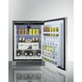 thumbnail image 4 of 24" Wide Built-In Outdoor All-Refrigerator, Stainless Steel/Black, RHD, 4 of 7