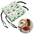 thumbnail image 5 of Dznils Toddler Booster Seat for Dining Table, with Safety Buckles, Non-Slip Bottom, White Dinosaur, 5 of 12
