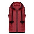 thumbnail image 6 of CHUMUD Womens Hooded Puffer Vest Lightweight Zip Up Sleeveless Puffy Jackets Padded Gilet with Pockets Fall Winter Fashion Outfits, S-XXL, 6 of 9