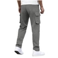 thumbnail image 6 of Cllios Cargo Pants for Men Relaxed Fit Outdoor Athletic Trousers Work Pants Drawstring Camping Baggy Cargo Pant with Multi Pockets S-2XL, 6 of 10