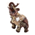 thumbnail image 4 of Riousery Estatua de Elefante de la Suerte Feng Shui Grano de Madera Grande (14 x 14 cm / 5.5 x 5.5 inches), 4 of 9