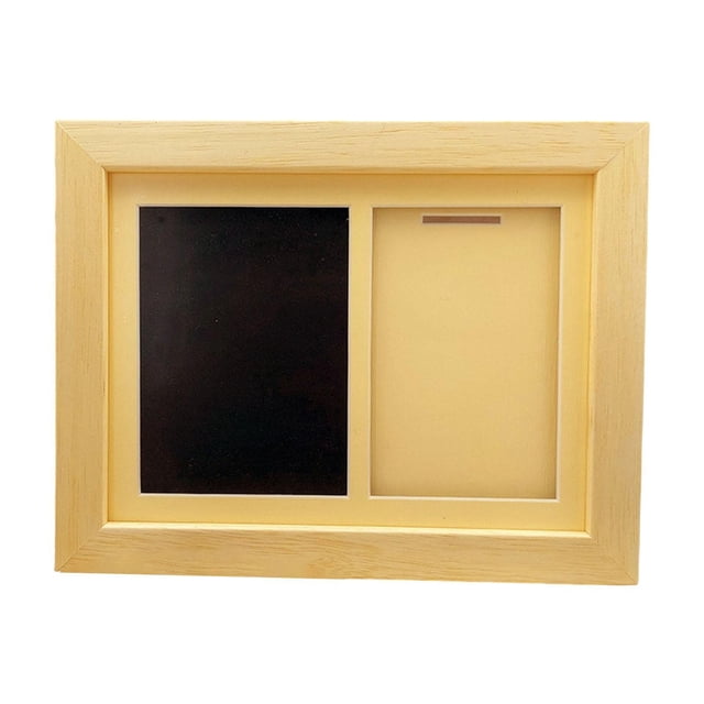 Siruishop Photo Frame Medal Display Shadow Box Accessory for Bookshelf Memory Keepsake Wood Color Frame