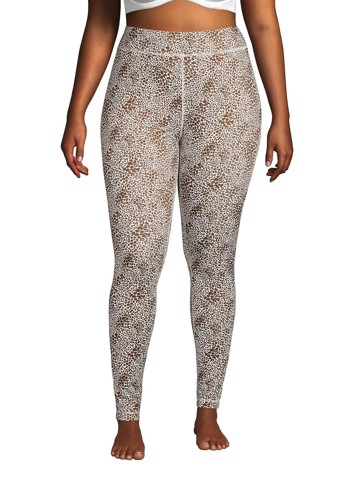 Lands' End Women's Plus Size Thermaskin Heat Thermal Pants Long