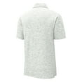 thumbnail image 5 of Yellow Rooster Men's PosiCharge Electric Heather Polo Male T-Shirts Silver Electric 2XL, 5 of 5