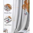thumbnail image 6 of Cute Deer Blackout Curtains for Bedroom, Thermal Insulated Window Treatment, Modern Abstract Oil Painting Aesthetic Grommet Top Blackout Draperies and Drapes for Basement 27.5"x39" 2 Panels, 6 of 8