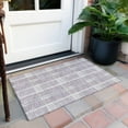 thumbnail image 6 of Addison Rugs Chantille Indoor/Outdoor Transitional Plaid Lavender Washable Rectangle Rug, 1'8" x 2'6", 6 of 6