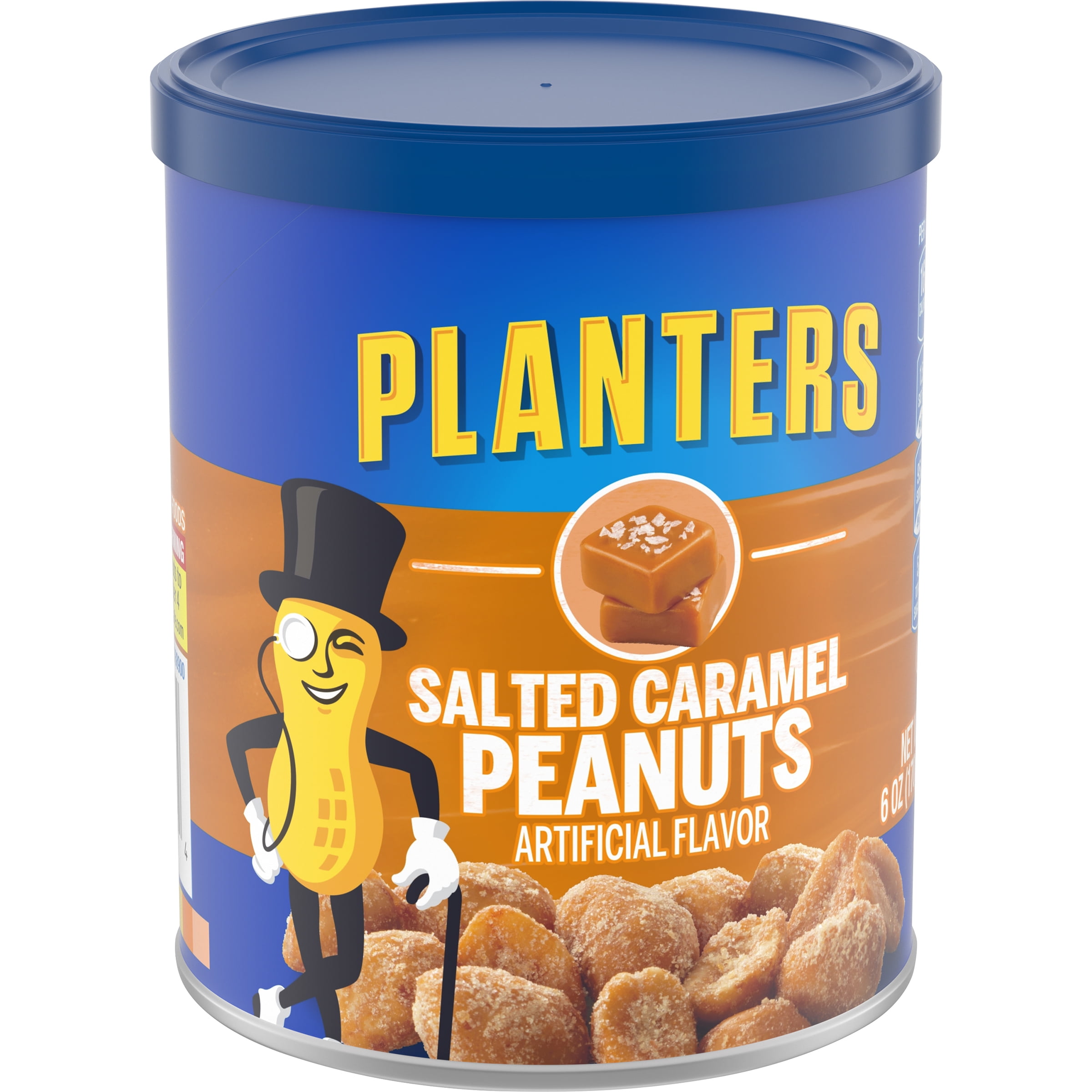 Planters Salted Caramel Peanuts, 6.0 oz Canister