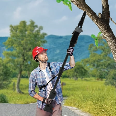 Electric Pole Chain Saw Tree Branch Limb Log Bush Trimmer Pruner Garden Tools