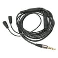 thumbnail image 1 of Cable de audio de repuesto para auriculares OFC con control de volumen y función de micrófono para IE 8 IE 80, 1 of 12
