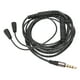 thumbnail image 2 of Cable de audio de repuesto para auriculares OFC con control de volumen y función de micrófono para IE 8 IE 80, 2 of 5
