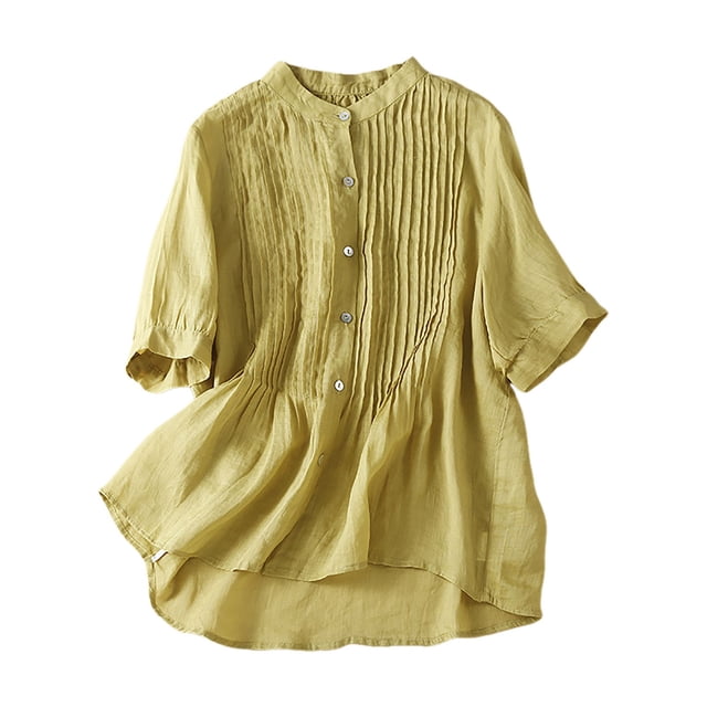 Hauts pour Femmes Manches Longues Ample Adulte Mode Mignon Chemise de Travail Chemises pour Femmes Mignon Haut d'Été Haut de Course Chemises d'Été pour Femmes Chemises de Compression pour Femmes pour l'Été