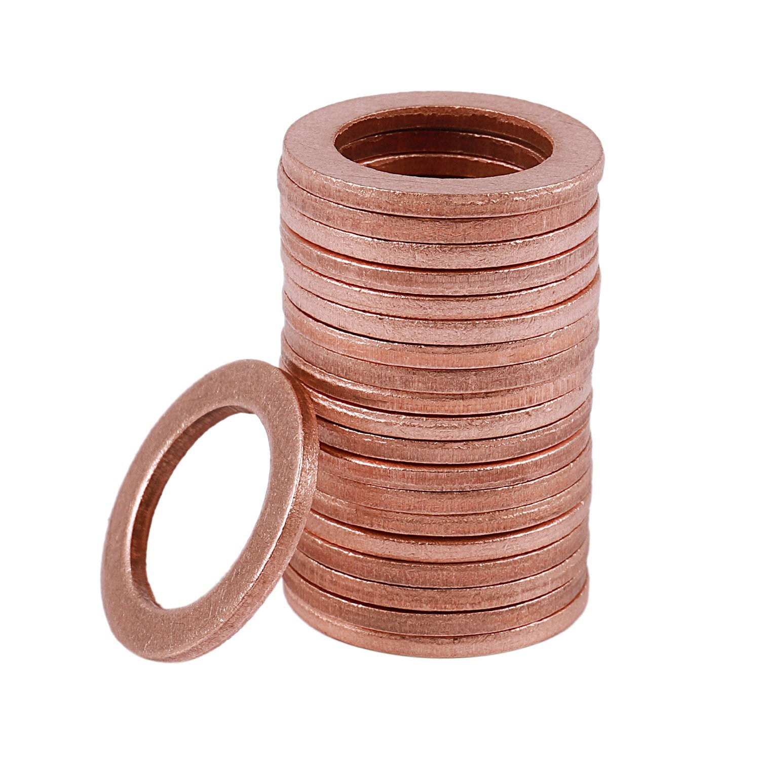 60 Pieces M14 x 18 x 1.5mm Copper Flat Washer Seal Washer 