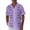 Purple, variant on Mens Short Sleeve Guayabera Shirts Button Down Mexican Embroidered Cuban Wedding Shirt Summer Tops Black 4XL