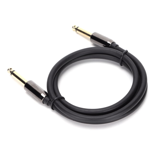 Línea de audio de metal, cable de audio Cable de audio macho de 6,35 mm con cable de audio óptico de cobre puro elaborado con cuidado
