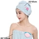 thumbnail image 2 of Falda de ducha absorbente de secado rápido para spa y turbante para secar el cabello (juego de 2 piezas), 2 of 5