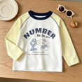 thumbnail image 5 of Gubotare Kids Toddler Girls Long Sleeve T-Shirts Graphic Tees 7T 8T (Yellow,7-8 Years), 5 of 6