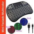 thumbnail image 3 of Teclado Inalámbrico LUXVI Mini Recargable con Iluminación para Smart TV Consolas, 3 of 10