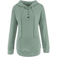 thumbnail image 5 of Sudaderas con capucha informales para mujer, jerséis con cordón largo, ropa de otoño de talla grande 2022, 5 of 5