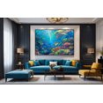 thumbnail image 3 of Animal Wall Art Picture Underwater World Animal Wall Decor Canvas Wall Art For Livingroom Bedroom Office, 3 of 7