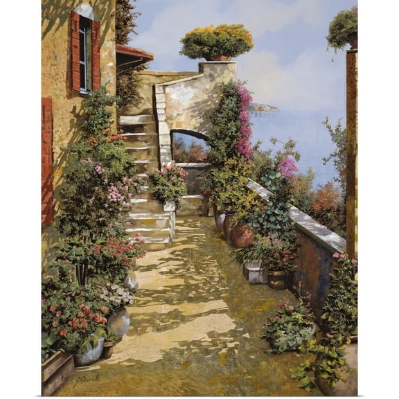Great BIG Canvas | Rolled Guido Borelli Poster Print entitled Bello Terrazzo