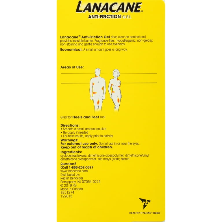 3 X Lanacane Anti-Chafing Gel, 28g soothes and prevents chafing