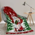 thumbnail image 3 of Christmas Flannel Bed Blanket Soft Throw-Blankets, Christmas Gnome Snowflake Buffalo Plaid Red Blankets for Bedroom Living Room Sofa Couch, 3 of 6