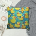thumbnail image 2 of COMIO Little Yellow Duck Throw Pillow Covers Pillow Cover with Zipper Throw Pillow Cases Double Sided Plush Pillow Covers Decorative Throw Pillows Covers for Couch Living Room Bedroom, 2 of 5