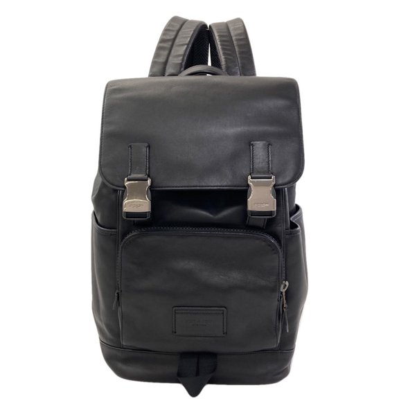 Pre-Owned Coach Logo Backpack/Daypack Bag, Leather, Men's COACH
