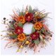 thumbnail image 1 of Halloween Fall Wreath Simulated Sunflower Pumpkin Berries Door Hanging Harvest Festival Rattan Circle, 1 of 3