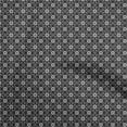 thumbnail image 1 of oneOone Velvet Gray Fabric Asian Floral Tiles Craft Projects Decor Fabric Printed By The Yard 58 Inch Wide, 1 of 4