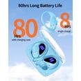 thumbnail image 2 of Auriculares Bluetooth, auriculares inalámbricos PocBuds, 80 horas de reproducción, 2 of 6