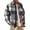 Gray, variant on Mens Flannel Shirts Casual Button Down Long Sleeve Plaid Shirt with Pockets
