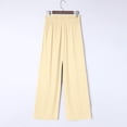 thumbnail image 6 of Baberdicy Women's Wide Leg Lounge Pants with Pockets Lightweight High Waisted Adjustable Tie Knot Loose Trousers Beige, Size: S-3Xl, 6 of 9