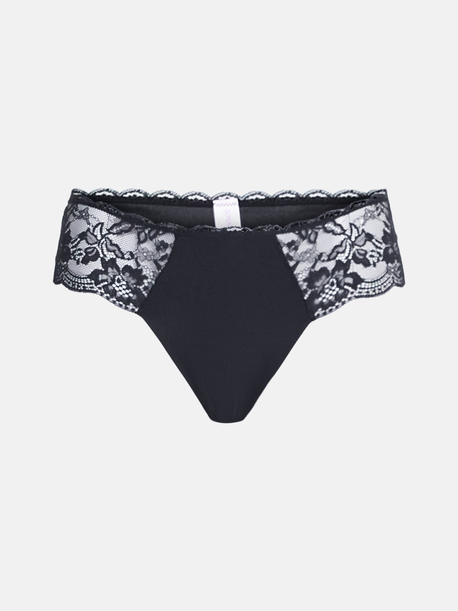 Joyspun Women's Microfiber and Lace Hipster Panties, 3-pack, Sizes to 3XL
