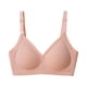 thumbnail image 1 of Brasier Tela de Mantequilla Sujetador Cómodo sin Aros para Mujer, sin Costuras, Suave, de Uso Diario, con Cierre de Triple Gancho. Mediana, 1 of 7