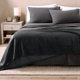 thumbnail image 2 of Bare Home Manta de Cama de Felpa Sherpa Mullida y Suave, Reversible, Liviana, Tamaño Twin/Twin XL, Negra con Sherpa Negra, 2 of 6